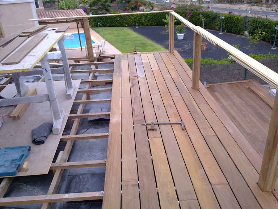 Instalacion tablas madera