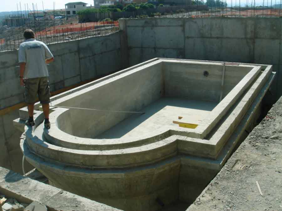 Base piscina