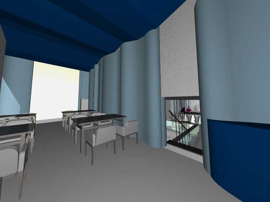 Paredes onduladas entrantes y salientes